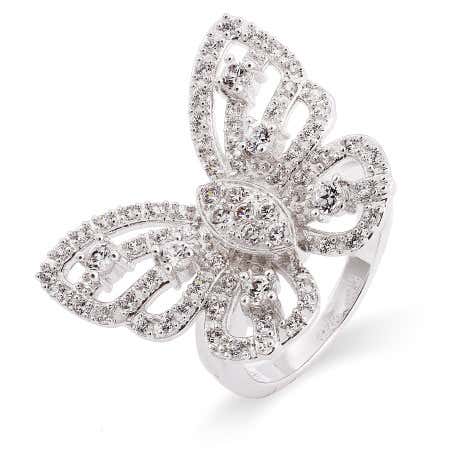 big cz butterfly ring at eve's addiction and how to wear a cocktail ring 