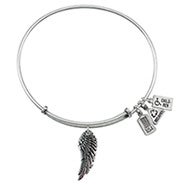 Wind And Fire Bracelets Eco Sustainable Bangles Wind And Fire Angel Wing Charm Bangle Bracelet