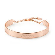 Engraved Cuff Bracelet Engravable Bracelets Engravable Adjule Rose Gold Cuff Bracelet