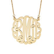 GOLD monogram jewelry