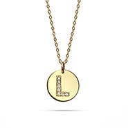 GOLD initial necklaces