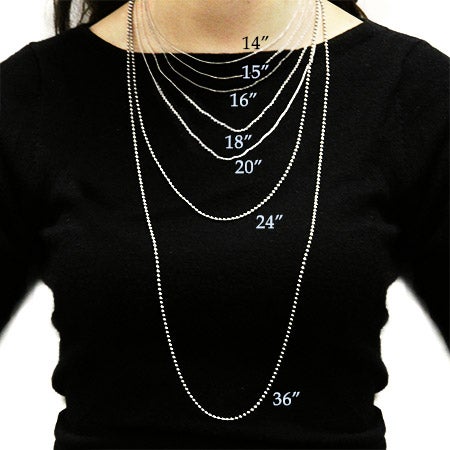 Necklace Size Chart | Eve's Addiction