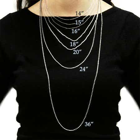 Necklace Size Chart Eve S Addiction